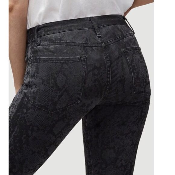 Frame Le Skinny de Jeanne Crop skinny fit jeans in white size 27 BNWT - Picture 2 of 7